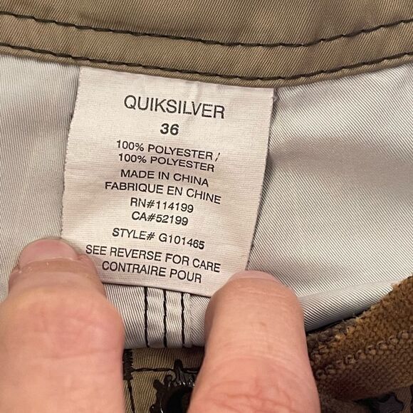Quiksilver Brown orange shorts 36 - Picture 6 of 8
